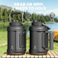 Meoky 1 Gallon Insulated Water Bottle for Sports 128 oz Triple Wall Vacuum Stainless Steel Water Jug - Top and Side Handles, Cold for 48 Hrs, 2-in-1 Straw and Spout Lid, Leak Proof for Hiking (Night)