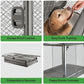 DIGGS Revol Collapsible Dog Crate with Wheels - Premium Portable Dog Crate - Safe, Stylish, and Convenient Indoor Kennel (Smoke, Large)