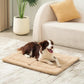 Made4Pets Dog Crate Pad Bed for Large Dogs, Washable & Reversible, Anti-Slip Kennel Mat for Cozy Sleeping, Soft Fluffy Dog Bed for Indoor & Outdoor Use, 36"x27", Khaki