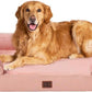 EHEYCIGA Orthopedic Dog Beds for Extra Large Dogs, Waterproof Memory Foam XL Pet Bed with Sides, Non-Slip Bottom and Egg-Crate Foam Big Dog Couch Bed with Washable Removable Cover, Dusty Pink