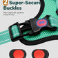 MIDOG No-Pull Dog Harness | Adjustable & Reflective Pet Harness Leash Set for Small Medium Large Dogs Walking, Training| No Choke, Front Clip, Soft Padded Vest with Easy Control Handle - Green, S