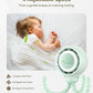 Dreamegg Portable Stroller Fan - 4000mAh Rechargeable Baby Stroller Fan With LED Display, Night Light, Hidden Blade, Detachable 4 Speed 360°Rotate, Handheld Cooling for Crib,Travel, Car Seat(Green)