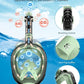QingSong Full Face Snorkel Mask for Adults, Snorkeling Gear with Camera Mount, 180 Degree Panoramic View Snorkel Set Anti-Fog Anti-Leak