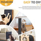 78.7"x15.8"Self-Adhesive Climbing Cat Scratch Protector Pads - Trimmable Furniture Guard for Sofa, Walls & Floors, DIY Cat Tree/Tower/Bed, Replaceable Scratch-Resistant Mats (Dark Gray)