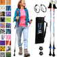 York Nordic Motivator Walking Poles for Balance and Rehab - Patented Stability Grips - Lightweight, Adjustable, and Collapsible - 2 Pieces Adjustable w/flip Locks - Heights 4'6" up to 6'2" - 230 lbs