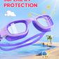 Kids Swim Goggles,Swimming Goggles for Kids 6-14, Anti-Fog UV Protection Pool Glasses for Boys Girls
