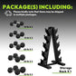 Hex Dumbbell Sets with Rack, 60-550 lb Rubber Encased Exercise & Fitness Dumbbells Set with Rack Option, Hand Weight for Strength Training, Weight Dumbbells