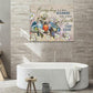 Bird Wall Art Farmhouse Flower Branch Pictures Rustic Country Birds Wall Decor Floral Canvas Print Painting Artwork for Bathroom Living Room Bedroom 20"x24"