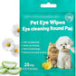 Eyes Wipes for Dogs & Cats Dog Cleaning Grooming Deodorizing Wipes Kit Wash Cleaner for Eyes Wrinkle Face Gently Remove Tear Stain Eye Debris 25pcs Unscented