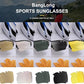 BangLong Polarized Sports Sunglasses Cycling Sun Glasses for Men Women with 5 Interchangeable Lenes for Running Baseball Golf
