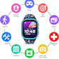 PlayZoom 4 Kids Smartwatch, Educational Tech Toy – 25+ Games, Selfie Camera, Audiobooks, Step Tracker, Water‑Resistant, Parental Controls, Long Battery, Ages 4‑12, Navy Dinosaurs