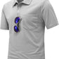 TBMPOY Men's Polo Shirts with Pocket Short Sleeve Quick Dry Casual Sports Outdoor Golf Shirt