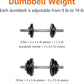 Amazon Basics Adjustable Dumbbell Hand Weight Set, 38 pound, Black