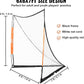 VEVOR Portable Lacrosse Goal - Complete Training Accessory Set with Extended Coverage for Youth and Adults