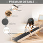 ABORON Antislip Wooden Dog Ramp for High Bed Couch Car, 5-Level Adjustable Folding Pet Ramp for Small & Large Old Dogs & Cats, 17.7" Extra Wide 51" Long, Rubber Mat, Supports up to 200 lbs