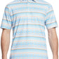 Men's Golf Polo Shirts Short Sleeve Striped Performance Moisture Wicking Dry Fit Golf Shirts for Men