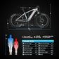 VELOWAVE Electric Bike for Adults Peak 1200W BAFANG Motor 28MPH Mountain Ebike 48V 15Ah Removable LG Cells Battery 26'' Fat Tire E Bike Shimano 7-Speed