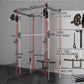 Eonfit E3 Smith Machine with 360°Rotating Arm for Home Gym Equipment, Multi-Function Power Cage Squat Rack with Cable Crossover LAT Pulldown Pulley System All in One