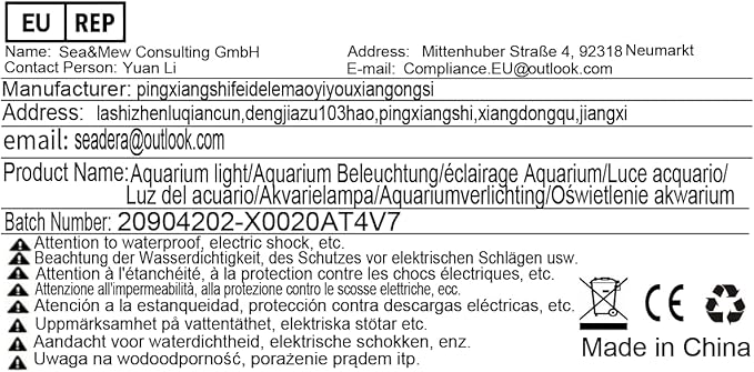 Led Aquarium Light for Plants-Full Spectrum Fish Tank Light with Timer Auto On/Off, 12-18 Inch, Adjustable Brightness, White Blue Red Green Pink LEDs with Extendable Brackets for Freshwater