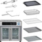 Emeril Lagasse Extra Large French Door Air Fryer Toaster Oven Combo, 24 Cooking Functions and Digital Controls, 7 Accessories Included, Stainless Steel Finish, 26QT Capacity