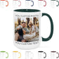 Custom Mug Upload Your Picture Personalized Coffee Mug with Photo Text Name Customized Cup Unique Ideas Gifts for Men Women Mom Dad Girlfriend Boyfriend Friend Family (Dark Green, 15oz)