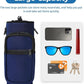 32 40 oz Water Bottle Carrier with Strap, Neoprene Water Bottle Sleeve Bag with 2 Pockets Insulated Flask Sling Holder for Walking Hiking Gym