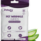 Wrinkle Wipes for Dogs | 3X Larger Dog Face Wipes for French Bulldog and Pug - Cleanse Skin Folds, Tear Stains, Tail Pockets | Anti-Itch, Soothing, & Hypoallergenic with Coconut Oil | 50 Count