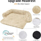 GGIB Calming Dog Bed Fluffy Plush Dog Mat for Furniture Protector with Removable Washable Cover for Large Medium Small Dogs and Cats (Extra Extra Large, Beige)