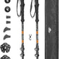 Cascade Mountain Tech Lightweight Aircraft-Grade Aluminum Trekking Poles with Extended Down Grip Plus Tip Kit