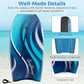 KOTEK 33/37/41 Inch Body Board with Wrist Leash, EPS Core, Dual Channel, HDPE Slick Bottom, Bodyboard for All Skill Levels & Wave Conditions