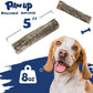 Dog Treats, Cod Skins Dog Treat with Taurine, One-Ingredient Grain-Free Chew Fish Skin Rolls Rich in Omega3, 8 oz