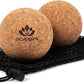 Physical Massage Therapy Lacrosse Ball Set Ideal for Yoga Deep Tissue Massage Trigger Point Therapy and Myofascial Release Physical Therapy Equipment Back Foot Plantar Fasciitis (Cork)