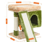 SYANDLVY Small Cat Tree for Indoor Cats, Cat Tower with Scratching Post, Modern Activity House for Large Cats, Condo with Board, Kittens Cave
