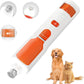 Dog Nail Grinder 7-Speed & 360° LED Light, Professional Pet Nail Grinder for Dogs and Cats, Electric Dog Nail Trimmer Painless Paws Grooming & Smoothing Tool for Large Medium Small Dogs Cats Pets