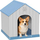 DRATO Dog Houses Resin Small Indoor Outdoor Dog Kennel for All-Weather Use Cozy Shelter for Small Dogs in Home, Garden, or Balcony
