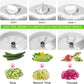 3 in 1 Vegetable Spiralizer Slicer, Adjustable Zucchini Carrot Noodle Maker, Cucumber Spiral Cutter, Easy to Use Kitchen Tool（White）