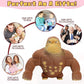 Stretchy Glue-Sand Filled Rubber Gorilla, Latex Gorilla Soft Decompression Doll Toy,Squishy Monkey Toy, Animal High-Elastic Stretchable, Decompression Toy for Adults and Children (Gorilla-S)