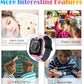 Goodatech Smart Watch for Kids Boys Girls Learning Toys with 16 Games Phone Call SOS, Camera Voice Music Player Recorder Alarm Clock,4-12 Years Birthday (Pink)