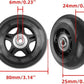Luggage Suitcase Wheels Replacement Kits 80mm x 24mm Universal Rubber Swivel Two Conner Angle Wheel Trolley Casters Bearings Tools Carry-On Garment Bag Hard Case Repair Set Quietness Durable