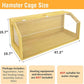 Large Hamster Cage, Chewproof Large Hamster Habitats, Wooden Guinea Pig Cages, Openable Top Roof, Lockable Gerbil Cage, Small Animal Cage for Dwarf, Syrian, 48" L x 20" W x 20" H