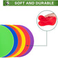 Spot Markers 9 Inch Non Slip Rubber Floor Markers Flat Field Cones Poly Dots for Soccer Basketball Sports Speed Agility Training and Drills
