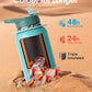 Coolflask Water Bottle 40 oz with Strap, Insulated Metal Water Flask with Straw & Spout Lids, Stainless Steel Double Wall Vacuum, Keep Cold 48h Hot 24h, Leak Proof & Non-BPA, Agate Green
