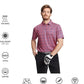 Men's Golf Polo Shirts Short Sleeve Striped Performance Moisture Wicking Dry Fit Golf Shirts for Men