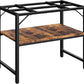 40-50 Gallon Fish Tank Stand, Aquarium Stand with 2-Tier Storage Shelves, Heavy Duty Breeder Turtle Terrarium Stand Rack for Home Office, 36.2" L x 18.9" W x 24.4" H, Rustic Brown FTHR4001