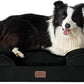 Bedsure Orthopedic Dog Bed for Large Dogs - Big Washable Dog Sofa Beds Large, Supportive Foam Pet Couch Bed with Removable Washable Cover, Waterproof Lining and Nonskid Bottom, Black