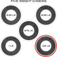 Micro Gainz Calibrated Fractional Weight Plate Set of 2 Plates, Choose Set (.25LB-1.25LB), Designed for Olympic Barbells for Strength Training & Micro Loading Bar Weights, Made in USA