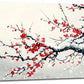 Large Flower Blossom Wall Art Snow Winter Canvas Living Room Chinese Floral Pictures Framed Prints Oversize Japanese Wall Decor Painting Artwork for Bedroom Dining 60"x30"