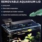 5 Gallon Fish Tank Aquarium Kit with Filter, LED Light with Timer, Siphon Vacuum Cleaner, Lid, Self-Cleaning Glass Rimless Betta Tank