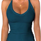 iGENJUN Workout Tops for Women Racerback Basic Tank Summer 2025 Camisole V Neck Slim Fit Ribbed Sleeveless