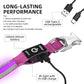 PetIsay LED Dog Collar Metal Buckle - Heavy Duty Light up Collars - Rechargeable IP68 Waterproof - Lighted Dog Collar for Night Walking, Hiking, Camping (Medium, Purple)